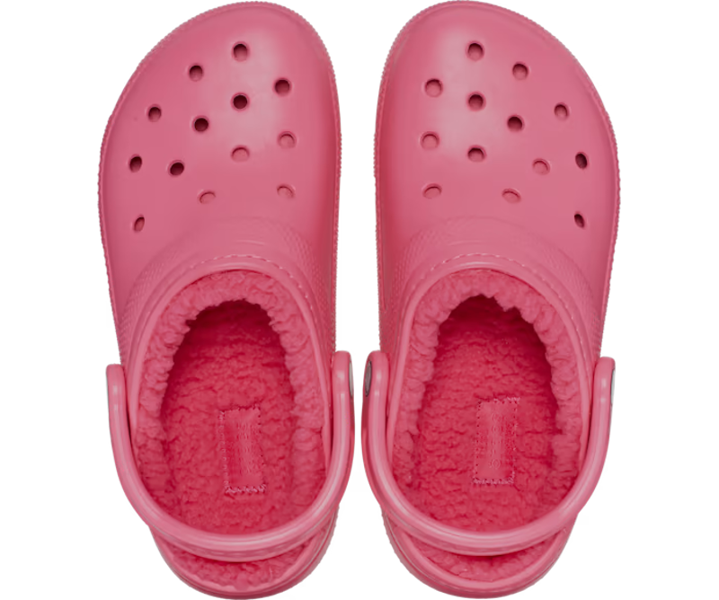 Crocs Classic Lined Clog in Hyper Pink-2